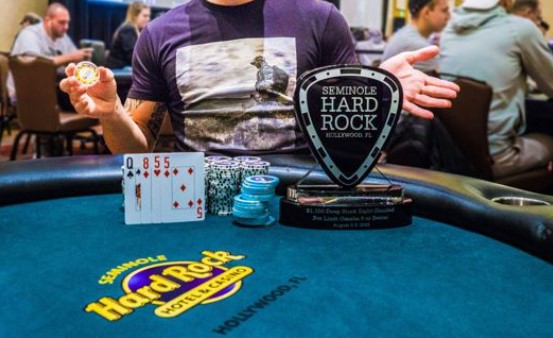 Poker player Gabriel Abusada James Castillo won a tournament at the Seminole Hard Rock